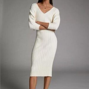 Anthropologie NEW Maris Midi Sweater Dress
